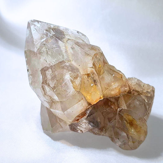 Natural Smoky Citrine Cluster with Rainbows & Phantoms