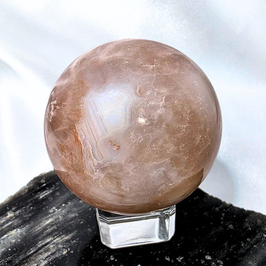 Flower Agate Crystal Sphere - 187g
