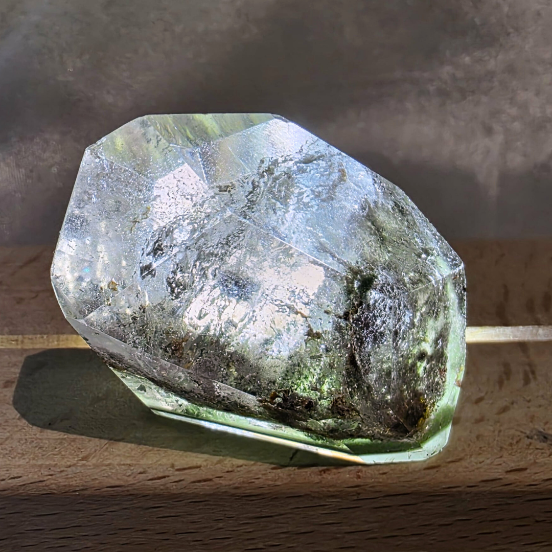 Garden Quartz (Lodolite) with Chlorite Freeform Crystal