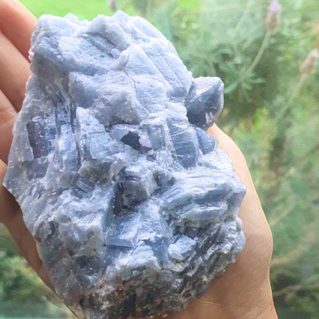 Large Blue Calcite Raw Cluster - 356g