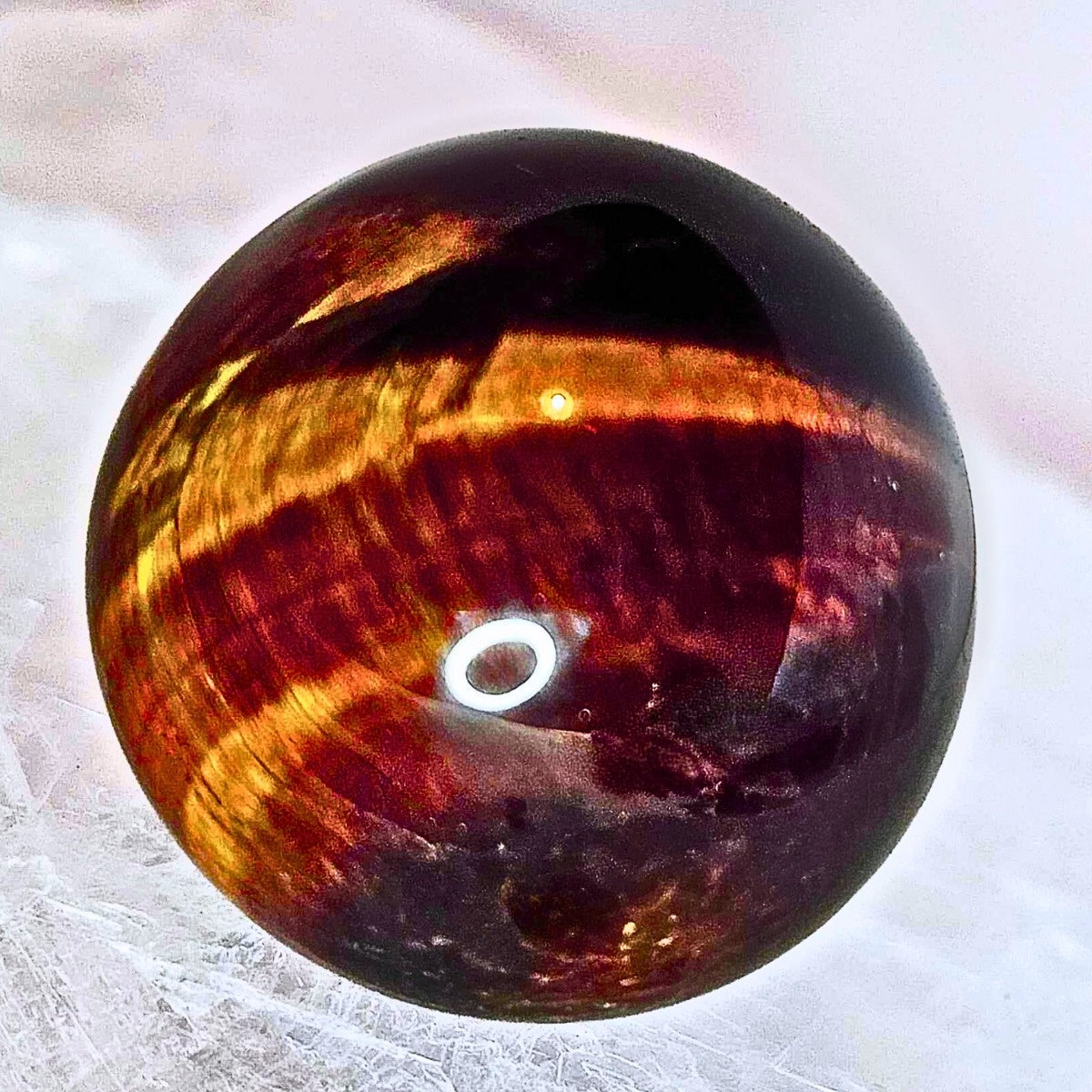Natural Red & Gold Tiger's Eye Sphere