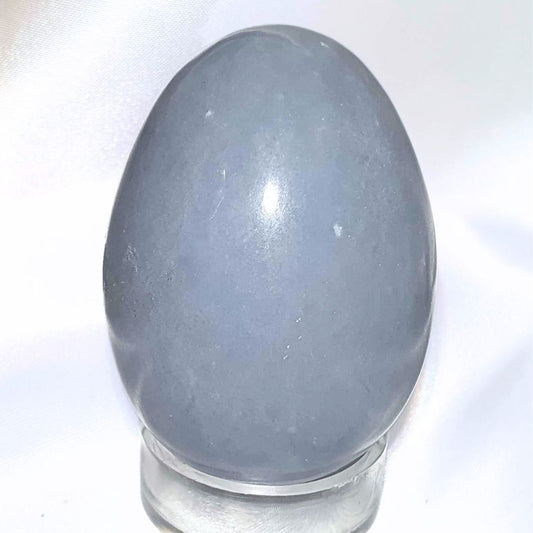 Angelite (Anhydrite) Crystal Egg - 122g