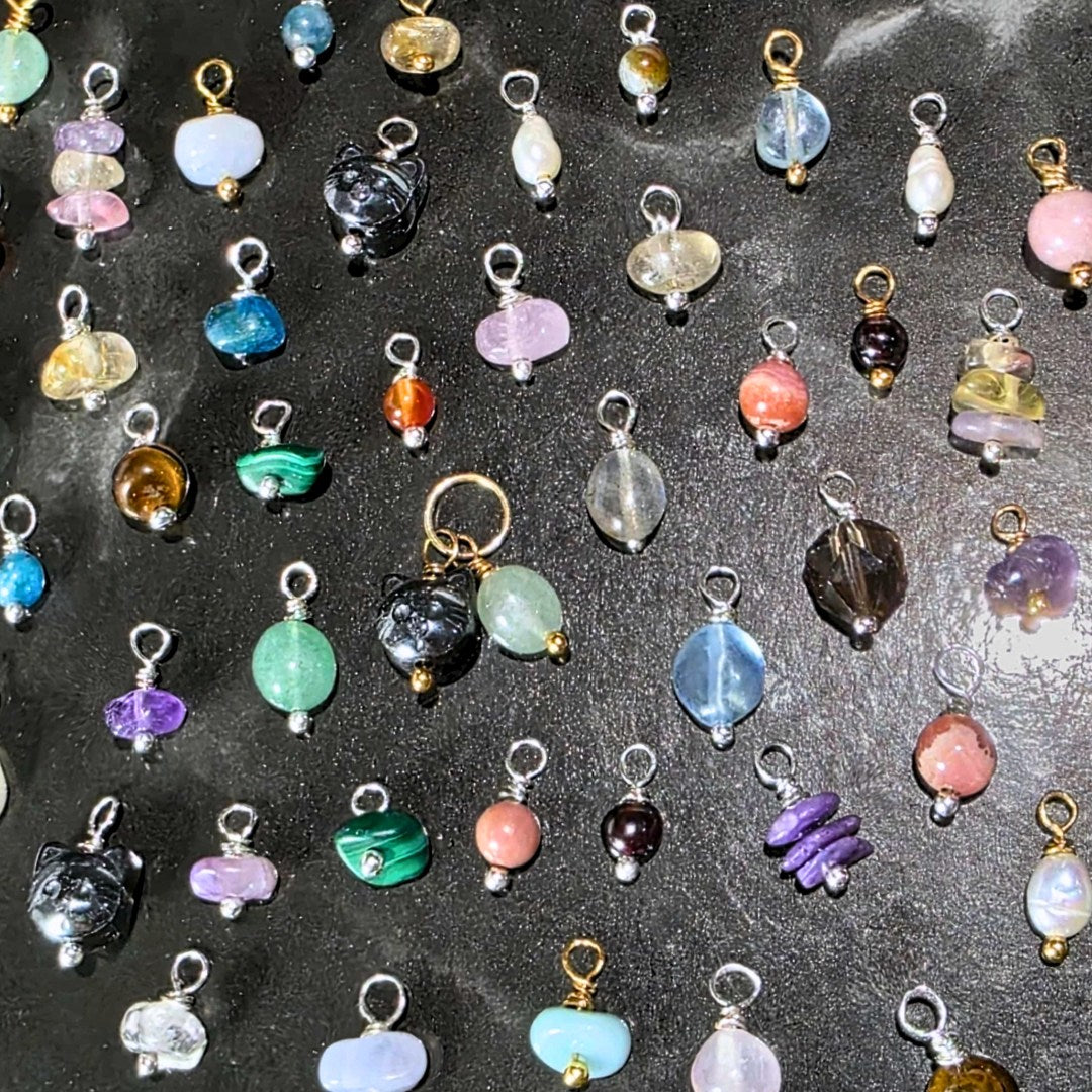 Custom Crystal Charm Necklace