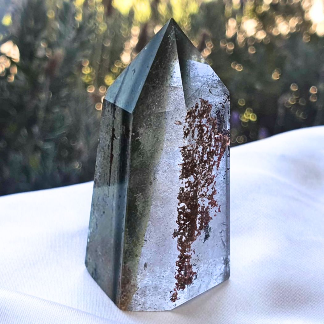 Garden Quartz (Lodolite) Tower Point