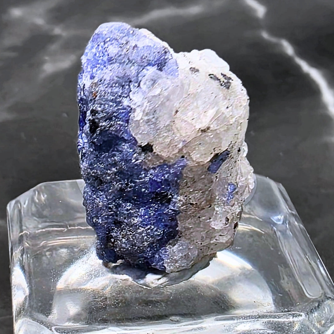 Natural Tanzanite in Quartz Specimen