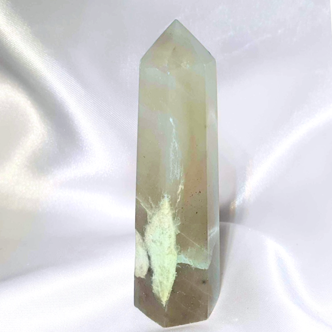 Natural Green Moonstone Tower Point