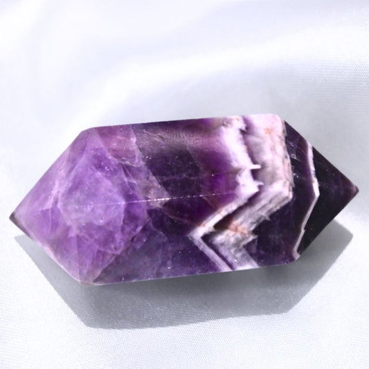 Dream Amethyst (Chevron) DT Wand Crystal Carving