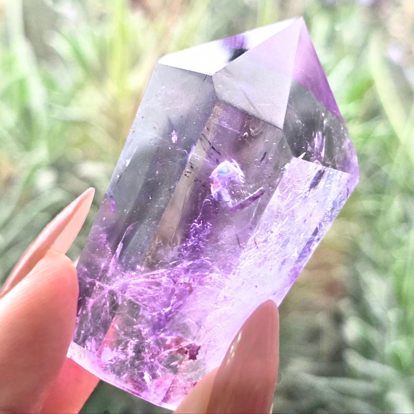 Bolivian Amethyst Freeform with Phantoms & Rainbows
