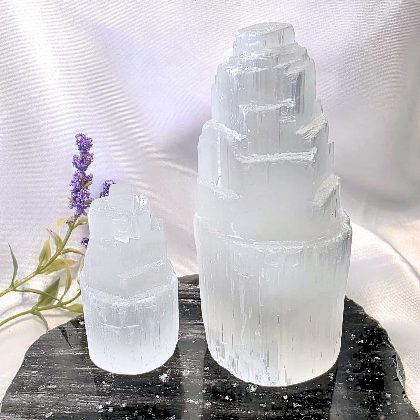 Selenite Tower - 2 Sizes