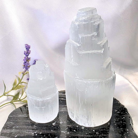 Selenite Tower - 2 Sizes