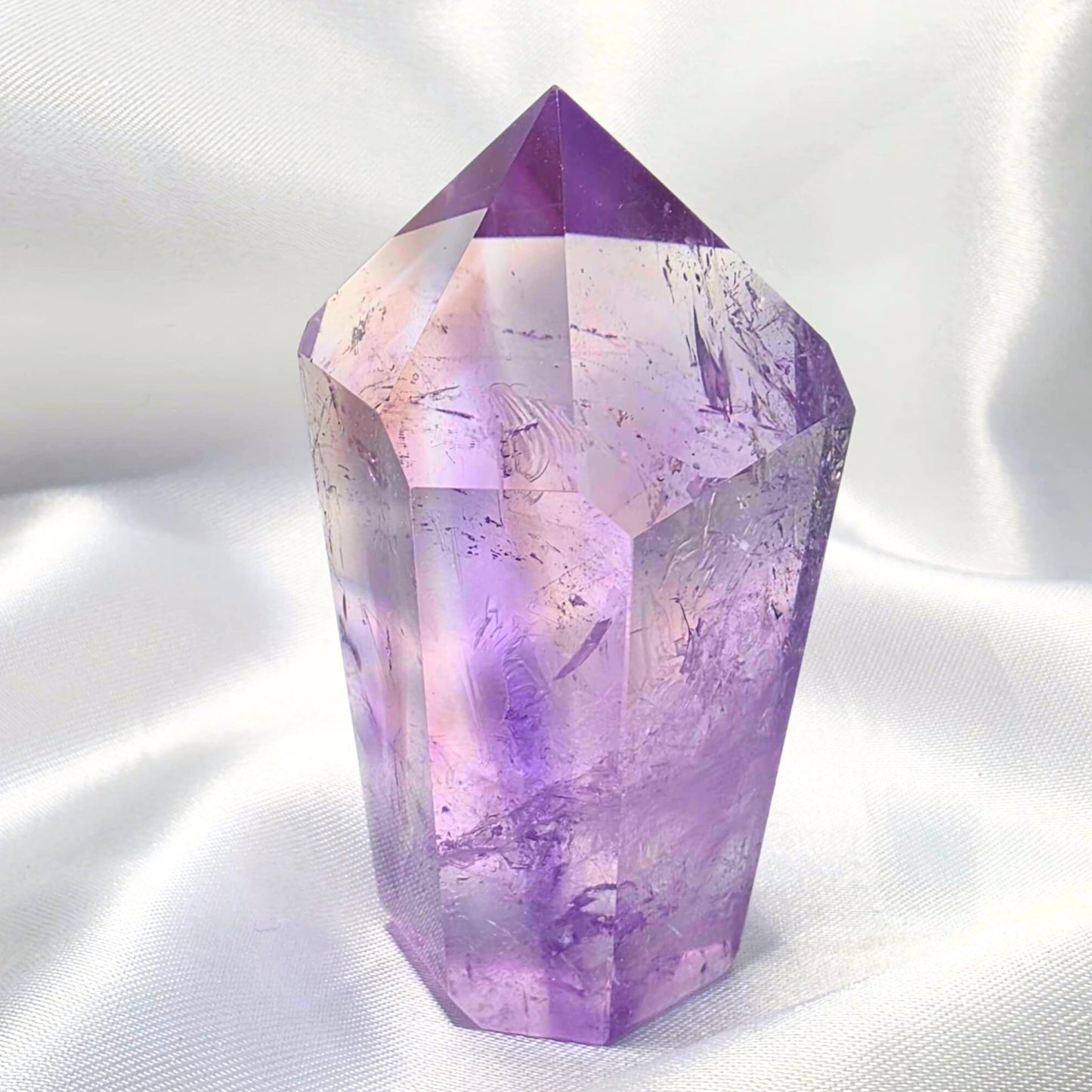 Bolivian Amethyst Freeform with Phantoms & Rainbows