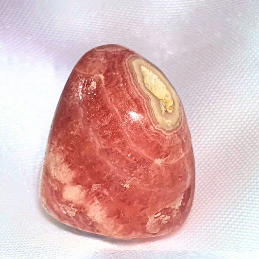 Rhodochrosite Crystal with Rainbows