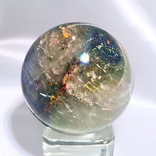 Garden Quartz (Lodolite) Sphere