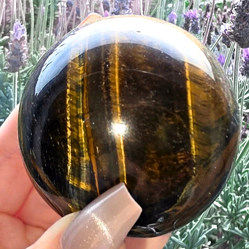 Tiger's Eye & Hematite Sphere - 249g