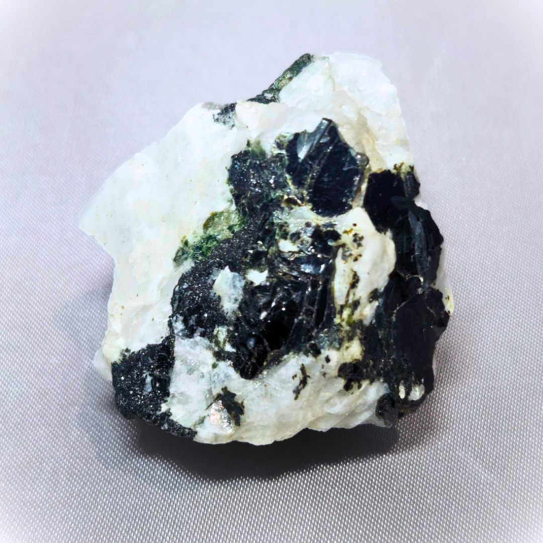 Black & Green Tourmaline Raw Cluster