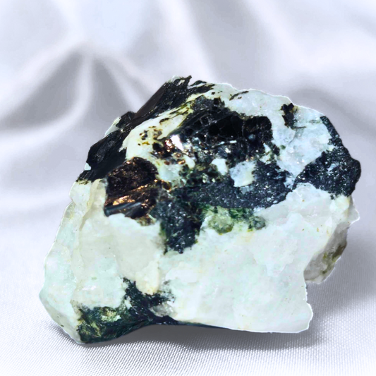 Black & Green Tourmaline Raw Cluster