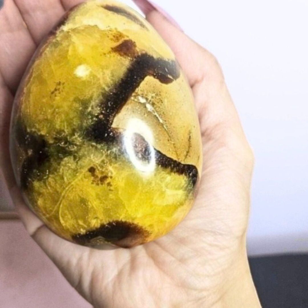 Large Septarian Dragon Crystal Egg - 316g