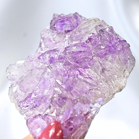 Genuine Lavender Flower Amethyst Cluster