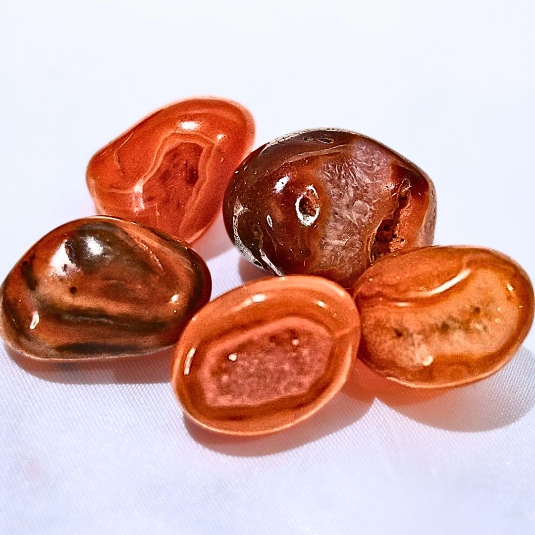 Carnelian Crystal Tumbles