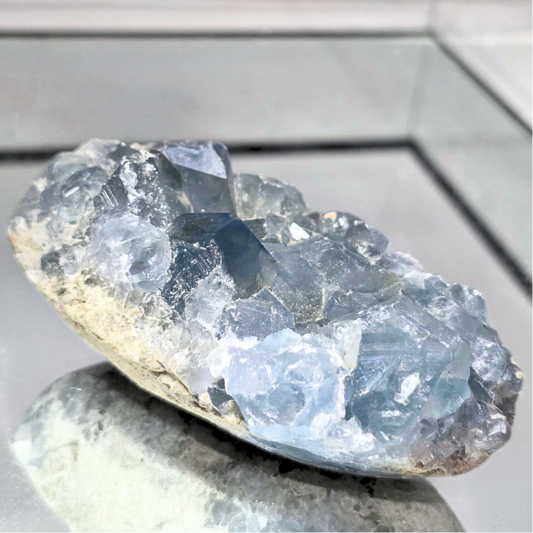 Celestite Crystal Cluster - 257g