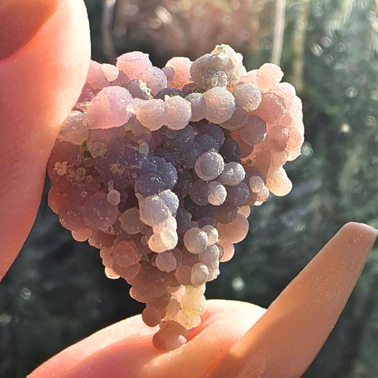 Grape Agate (Chalcedony) Crystal Cluster