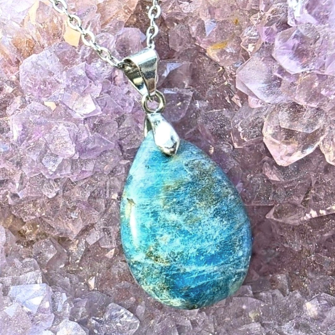 Smoky Apatite Crystal Necklace