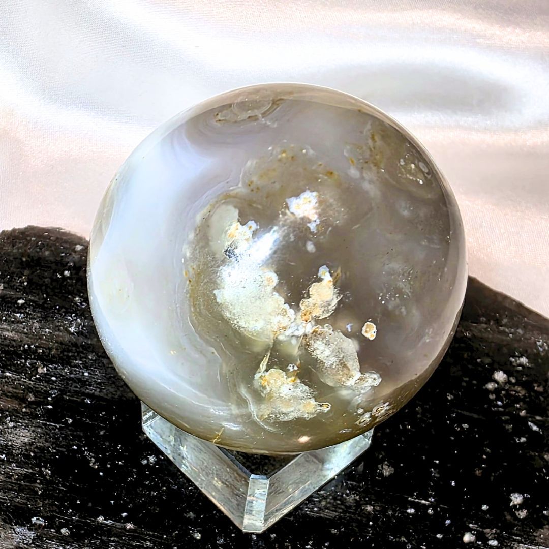 High Grade Druzy Agate Sphere - 176g