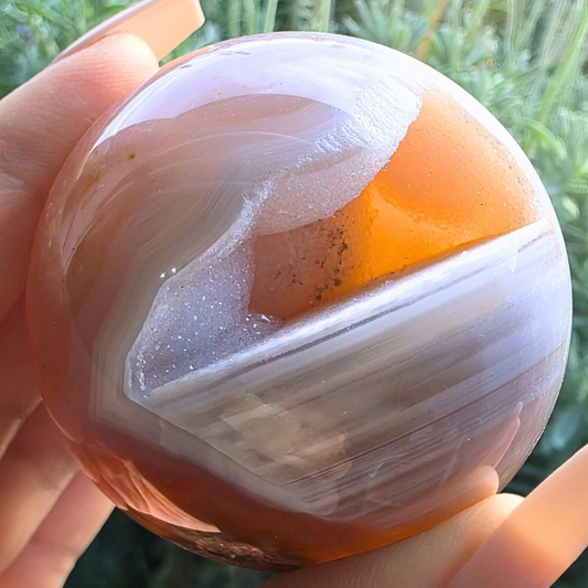 High Grade Druzy Agate Sphere - 176g