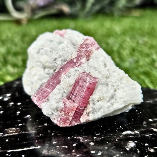 Pink Tourmaline in Quartz Raw