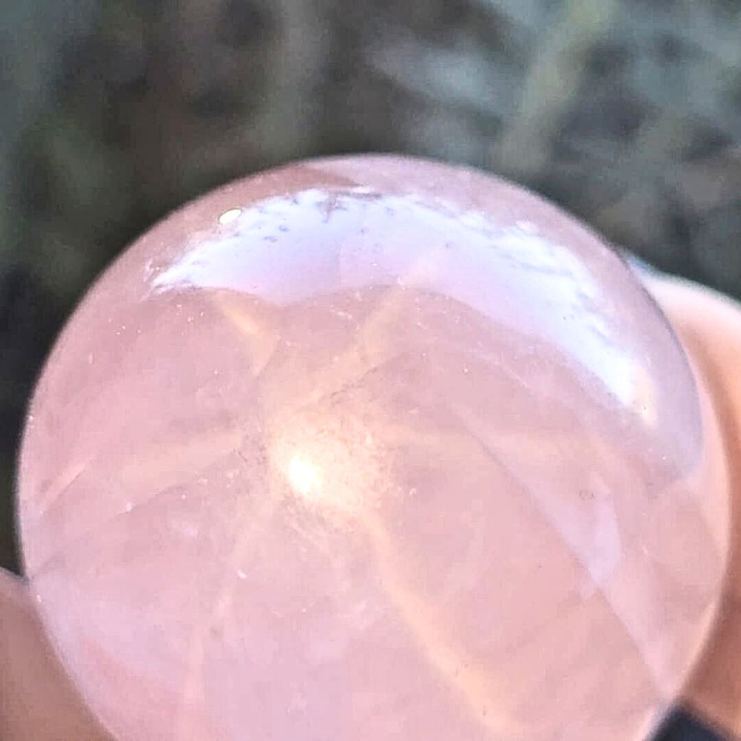 Extra Grade Star Rose Quartz Egg - Madagascar