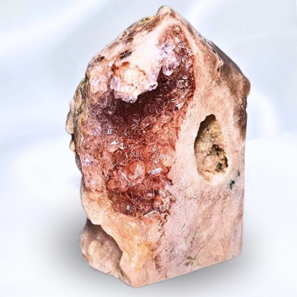 Druzy Pink Amethyst Tower - Morocco