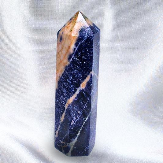 Sodalite & Orange Feldspar Tower