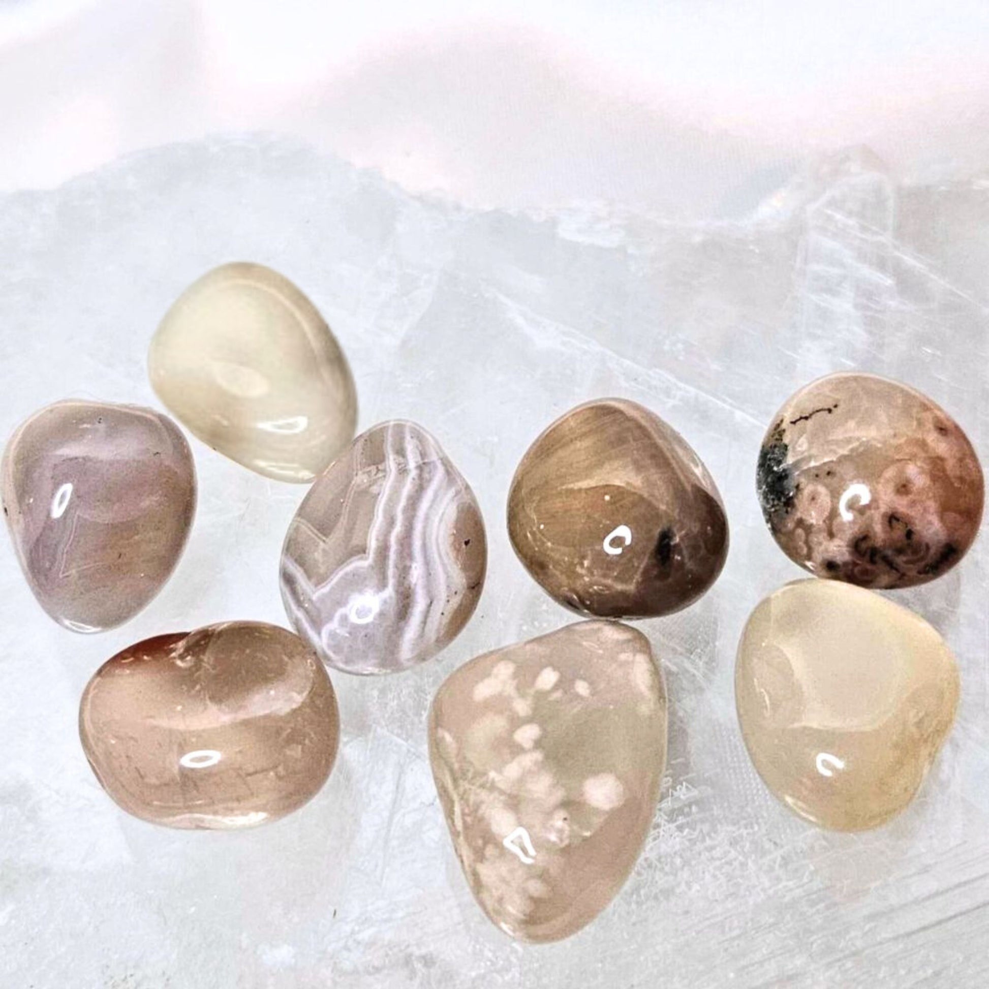 High Quality Agate Crystal Tumbles - Small