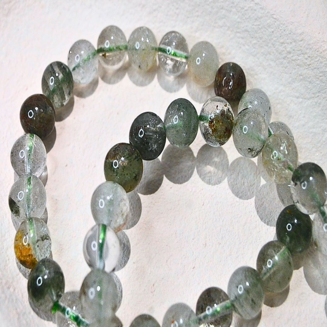 High Grade Garden Quartz (Lodolite) Crystal Bracelet