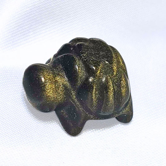 Gold Sheen Obsidian Little Crystal Turtles