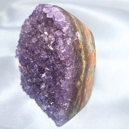 Rainbow Amethyst Small Free Form Cut Base