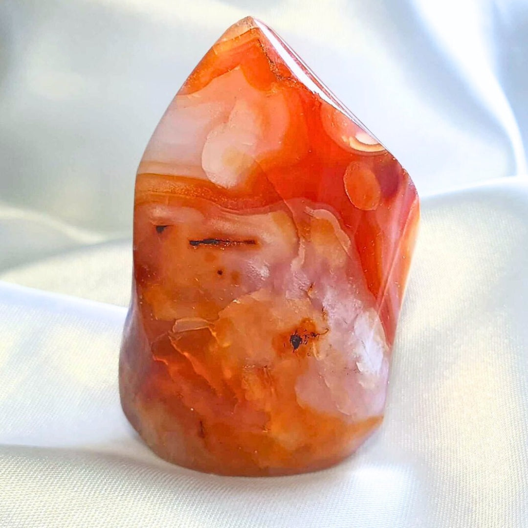 Carnelian Agate & Quartz Flame Free Form