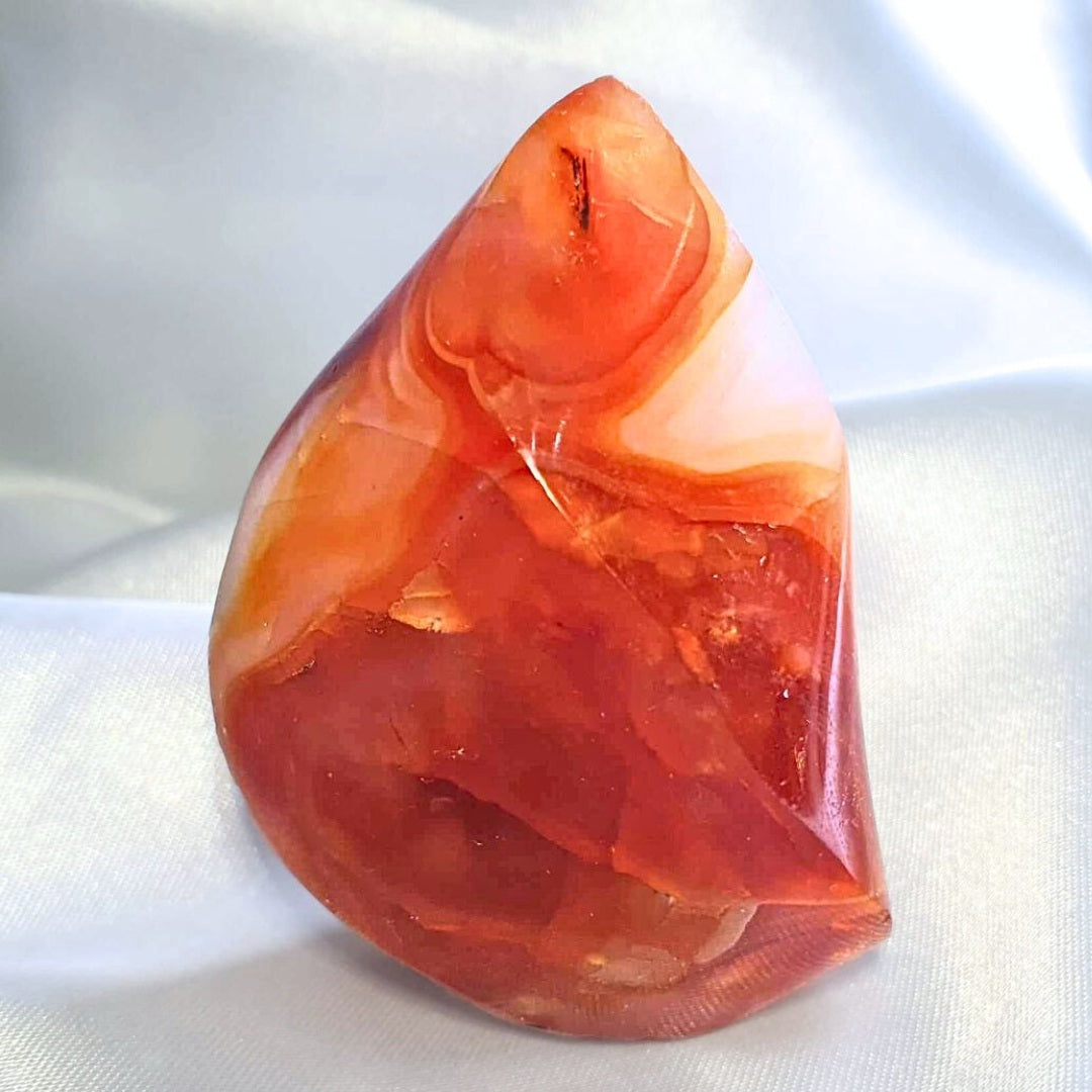 Carnelian Agate & Quartz Flame Free Form