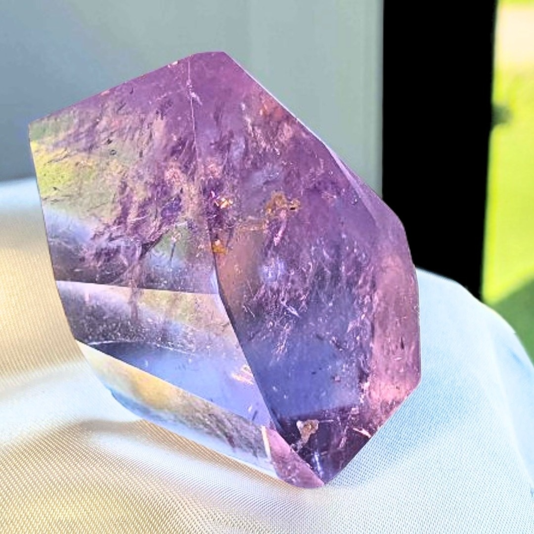 Extra Grade Ametrine Crystal with Phantoms & Rainbows - Bolivia 2