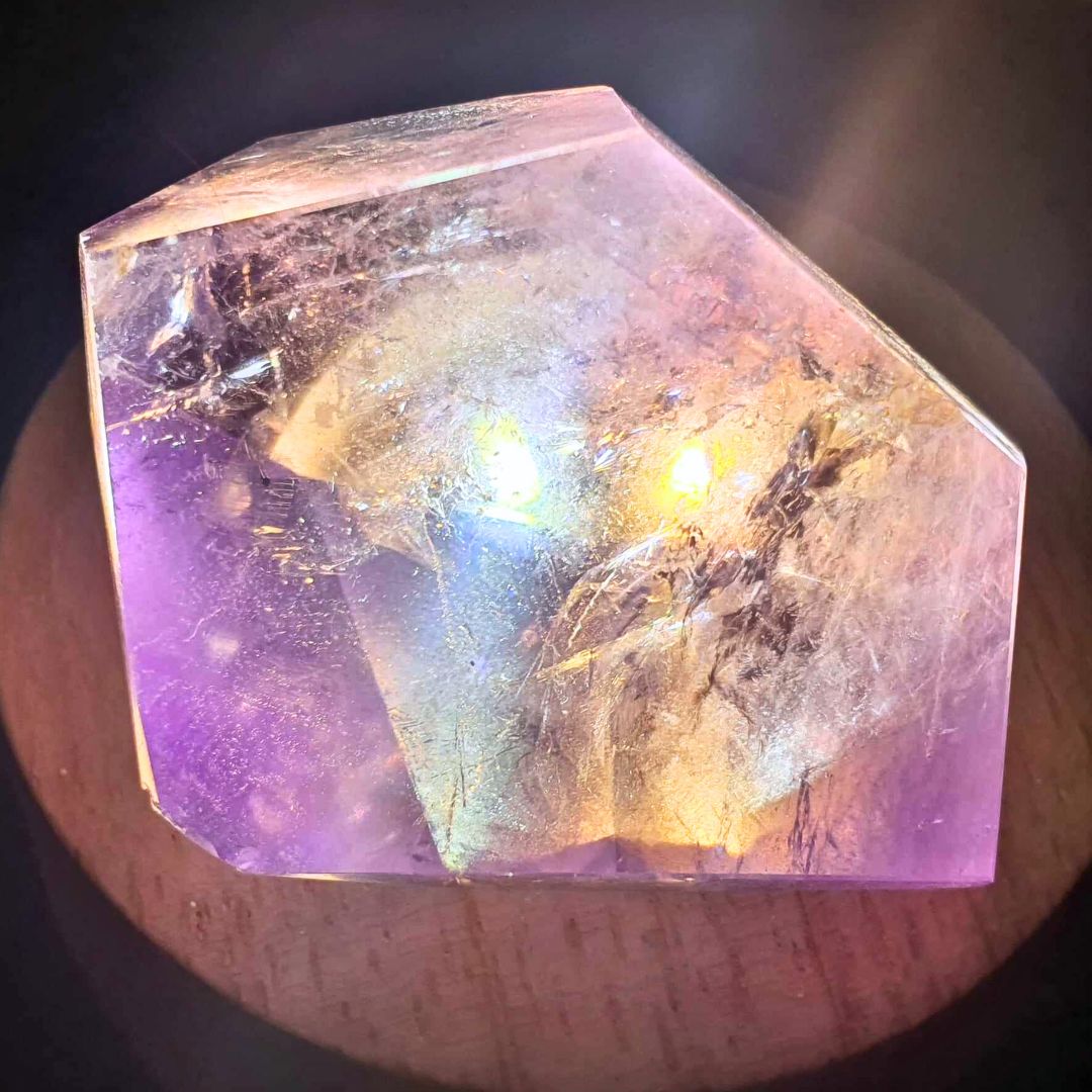 Extra Grade Ametrine Crystal with Phantoms & Rainbows - Bolivia 2