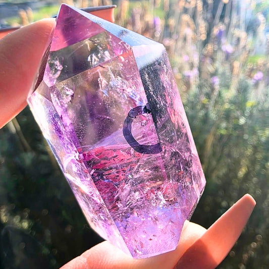 A-grade Bolivian Amethyst specimen with natural phantom inclusions