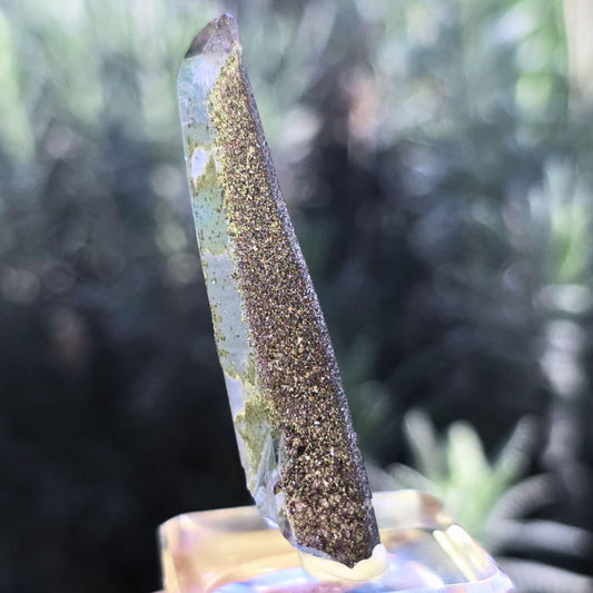 Rare Lithium, Hematite & Chlorite in Quartz Laser Point - Afghanistan