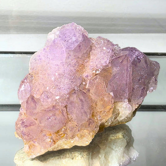 Fairy Quartz (Spirit/Cactus Quartz) & Citrine Cluster