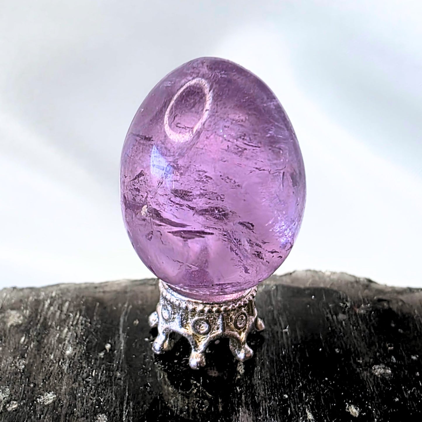 High Grade Amethyst Small Crystal Egg