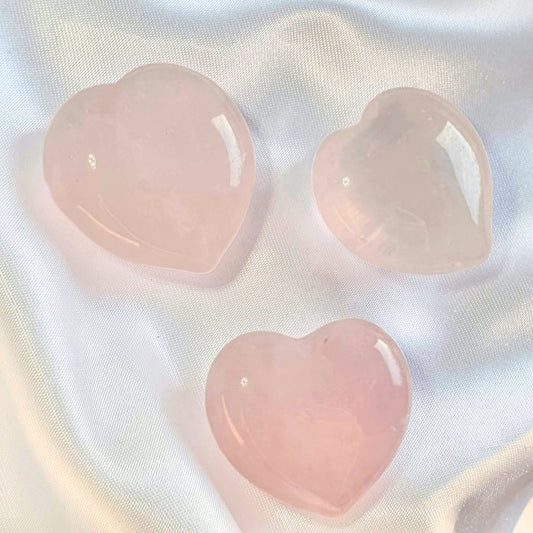 Gemmy Rose Quartz Hearts