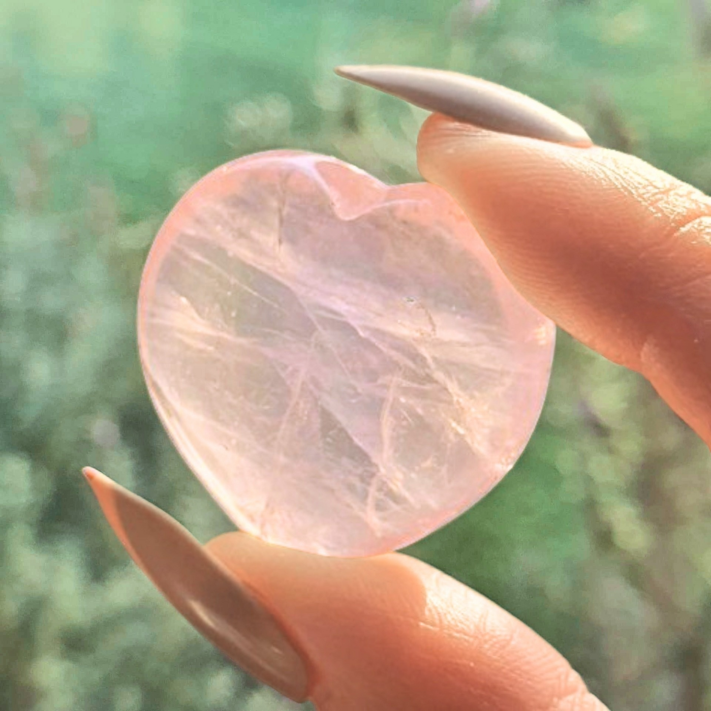 Gemmy Rose Quartz Hearts