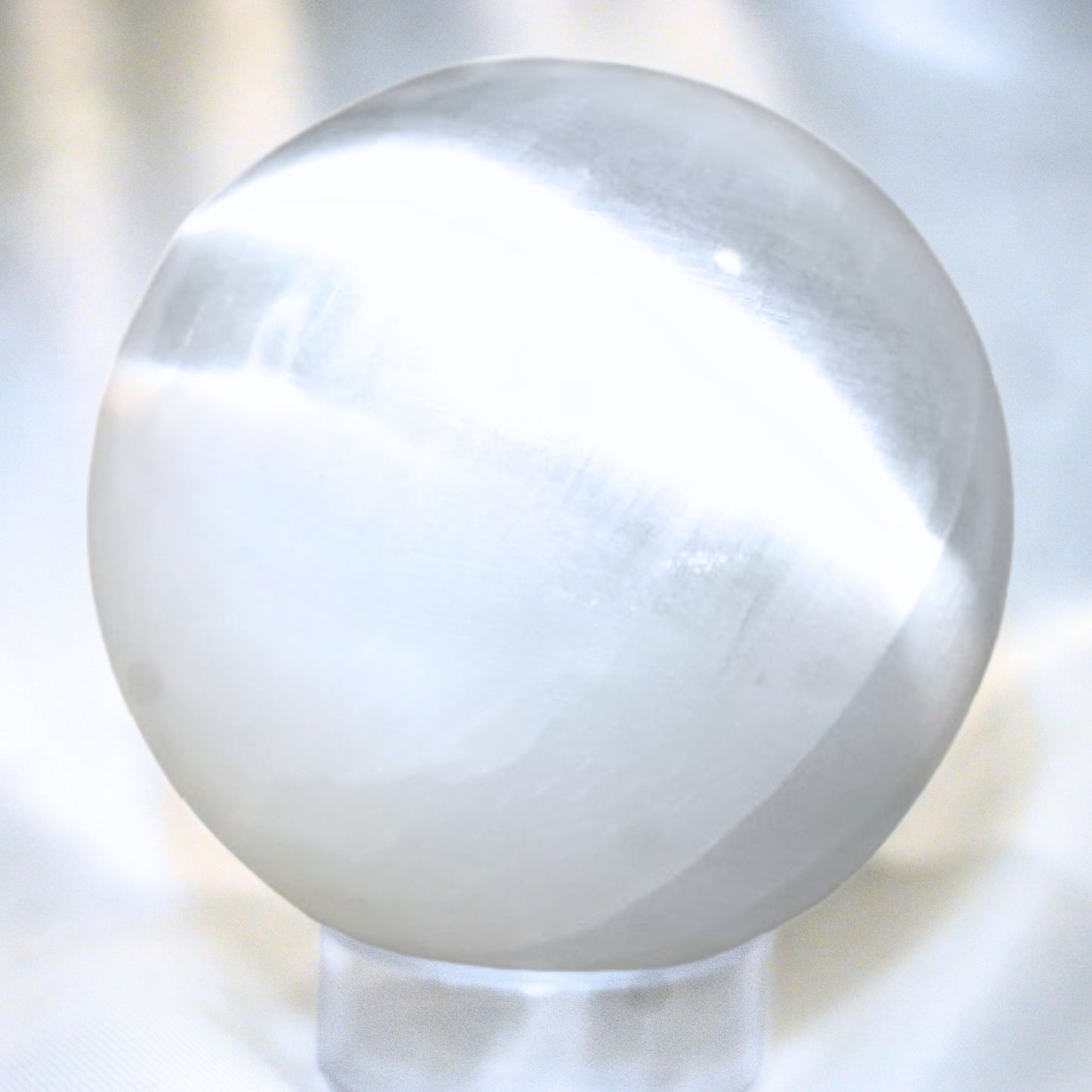 Large Selenite Sphere 62mm, 280g