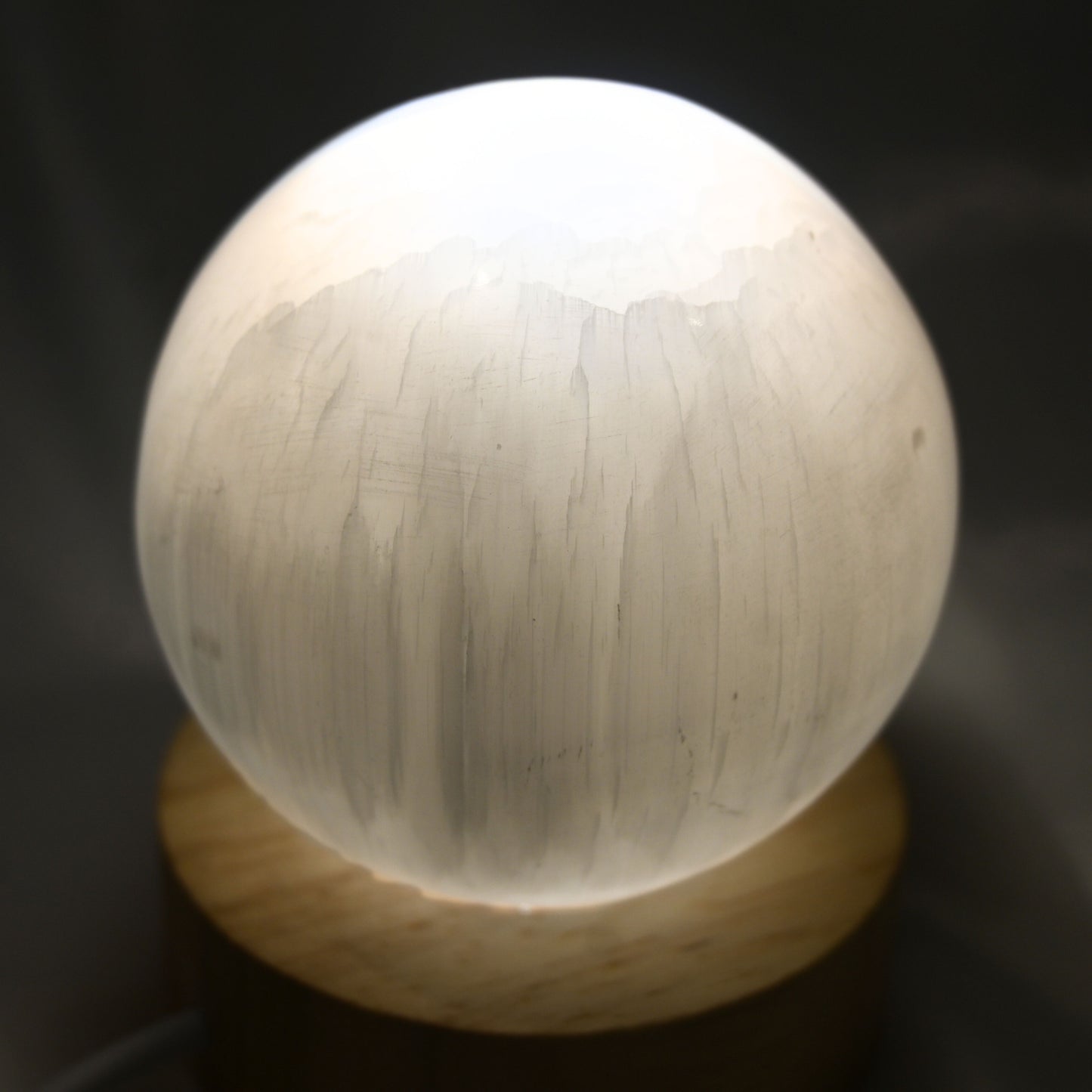 Large Selenite Crystal Sphere - 62mm, 280g