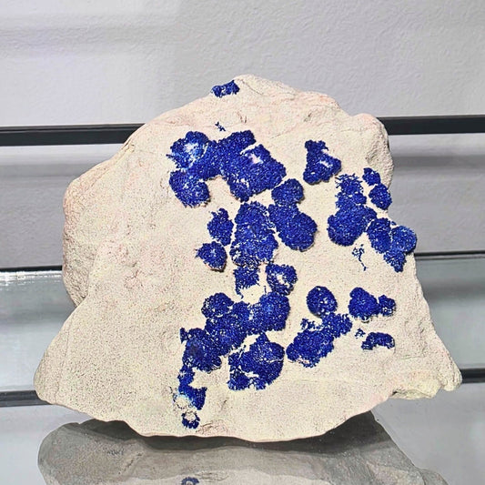 Druzy Azurite Suns Specimen Cluster - 8cm Malbunka Copper Mine, NT