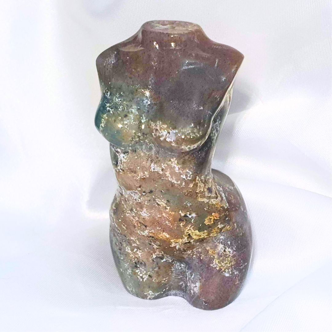 Ocean Jasper Lady Body Carving